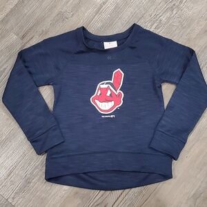 MlB Genuine Merchandise Cleveland Inidans Sweatshirt Size 7/8 Medium